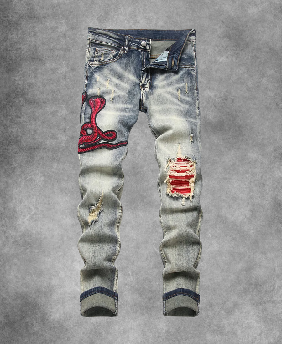 Diego Chesterfield Red Pants