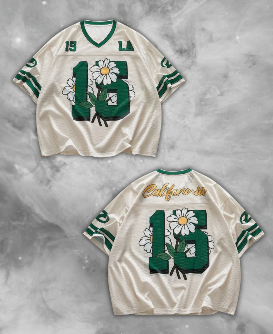 California 15 Flowers Jersey Tee