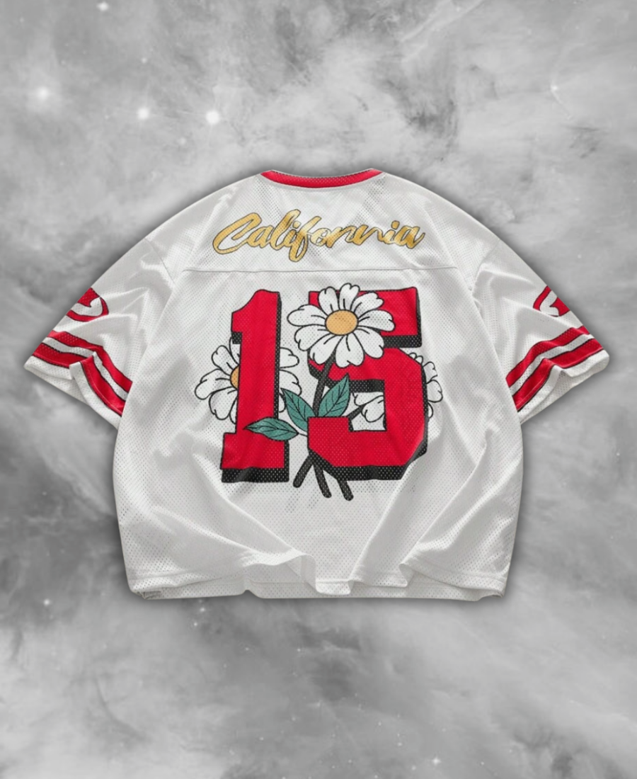 California 15 Flowers Jersey Tee