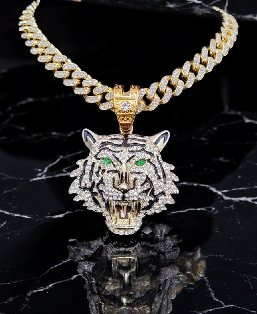Iced Out TIGER Thick Chain