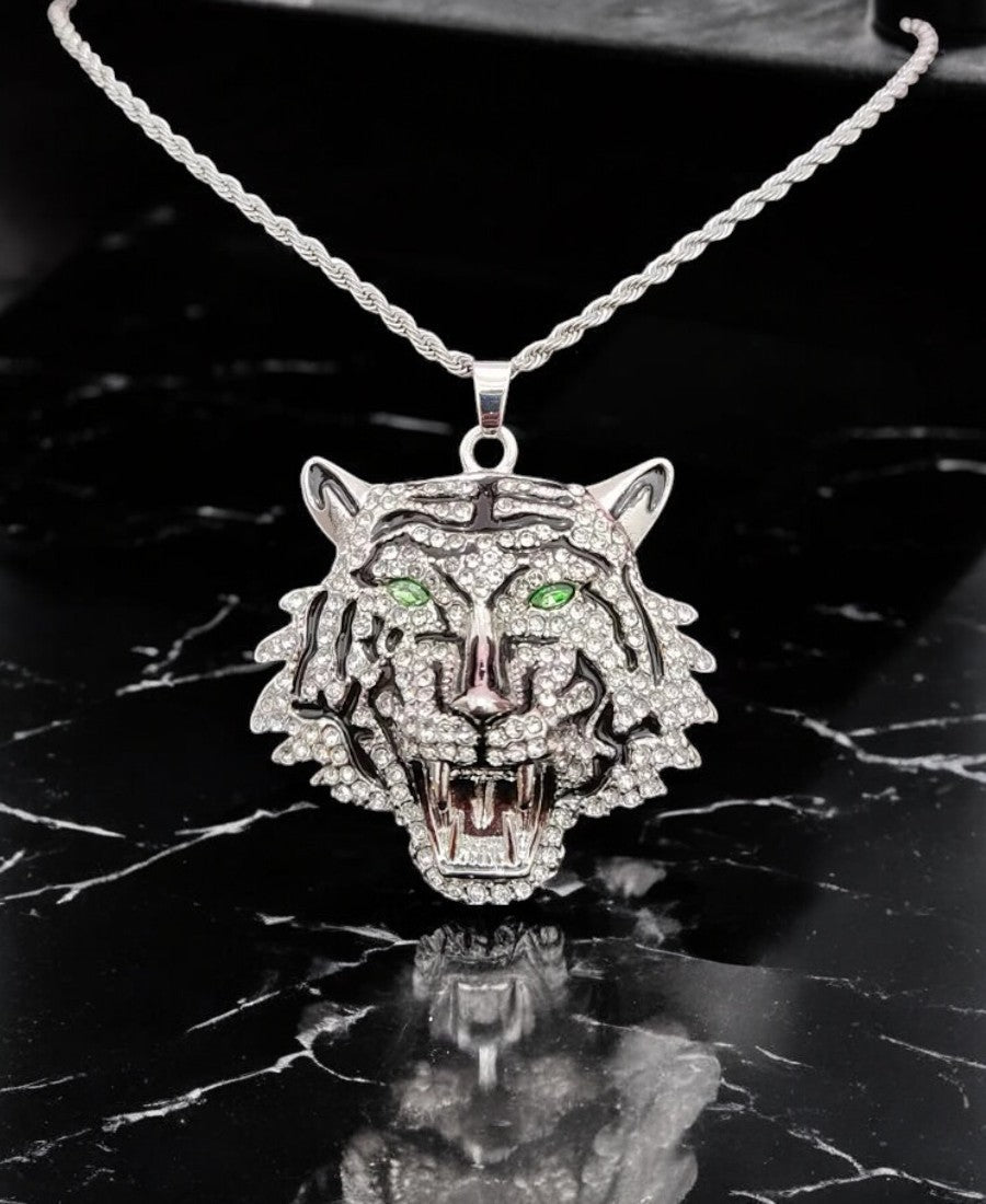Iced Out TIGER Thin Chain