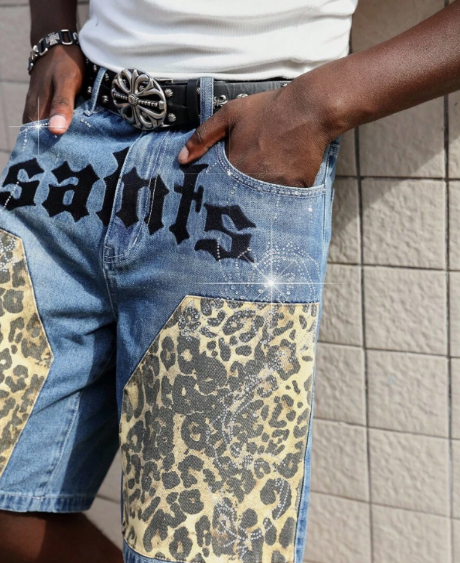 Saints "Onyx Leopard" Kot Şort