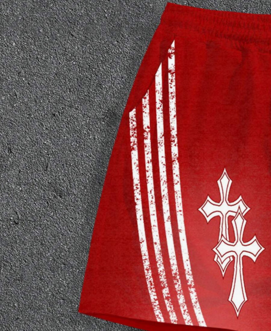 Red Crossline Şort