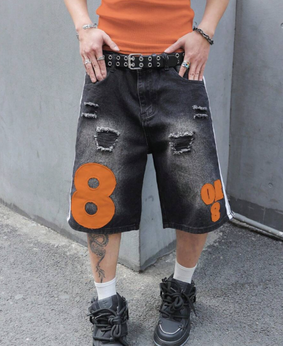 8 OR 8 Ripped Kot Şort