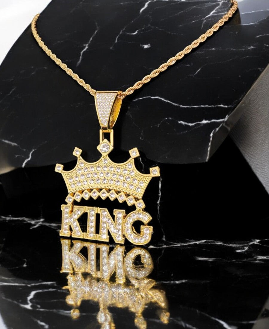 Iced Out King Thin Chain