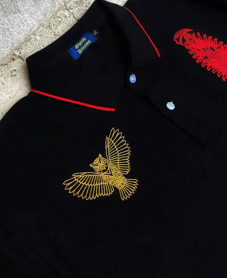 Santa Muerte "13" Polo Tee