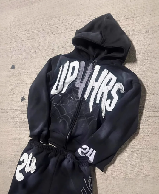 Spider Hours Zip-Up Hoodie