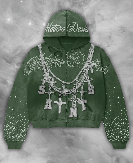 Saints & Sinners Zip-Up Hoodie