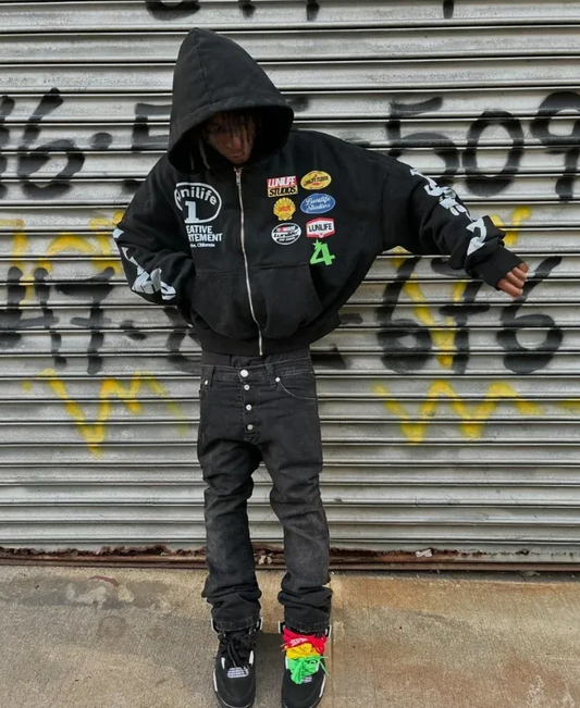 Lunilife Racing Zip-Up Hoodie