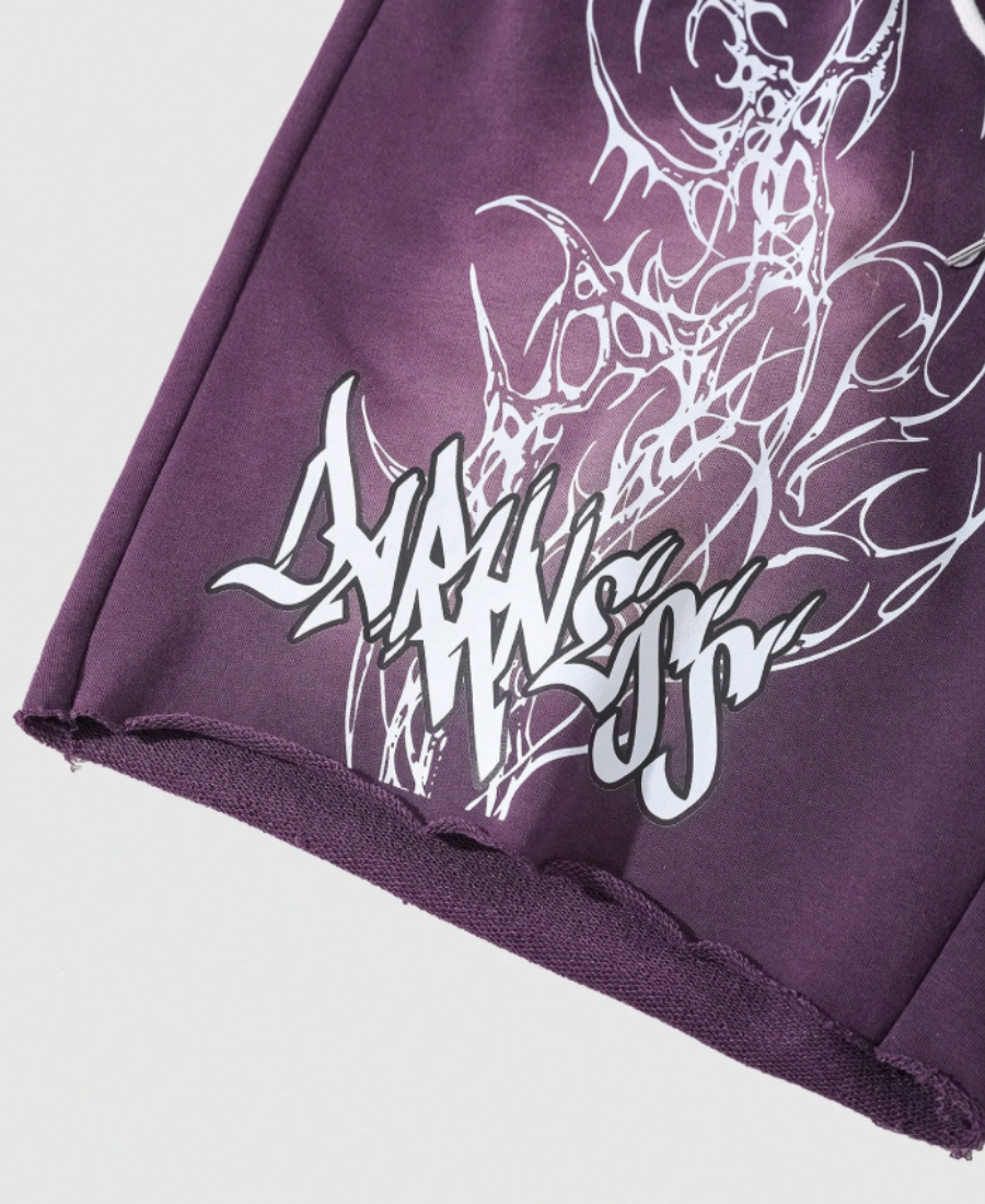 Darkness Purple-B Şort