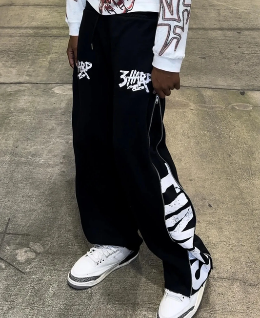 3HARD CO Hard Times Zip Detail Eşofman