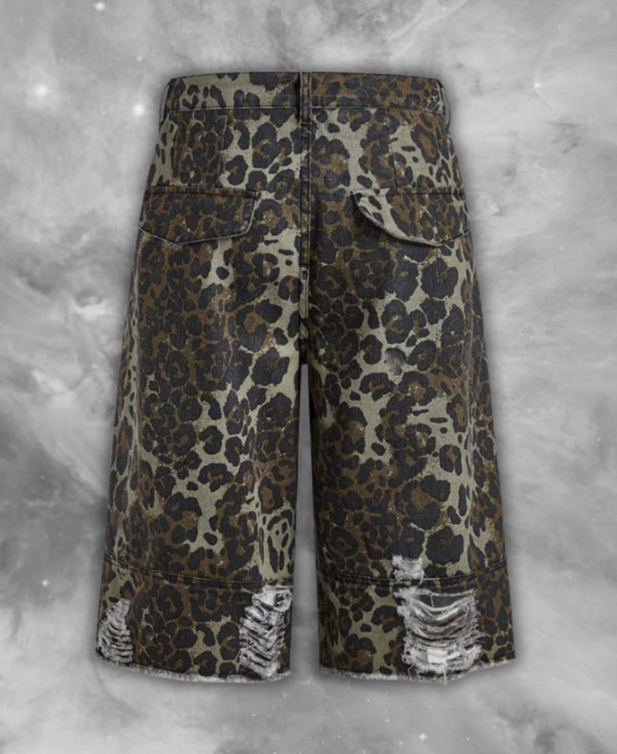 Leviathanic Leopard Kot Şort