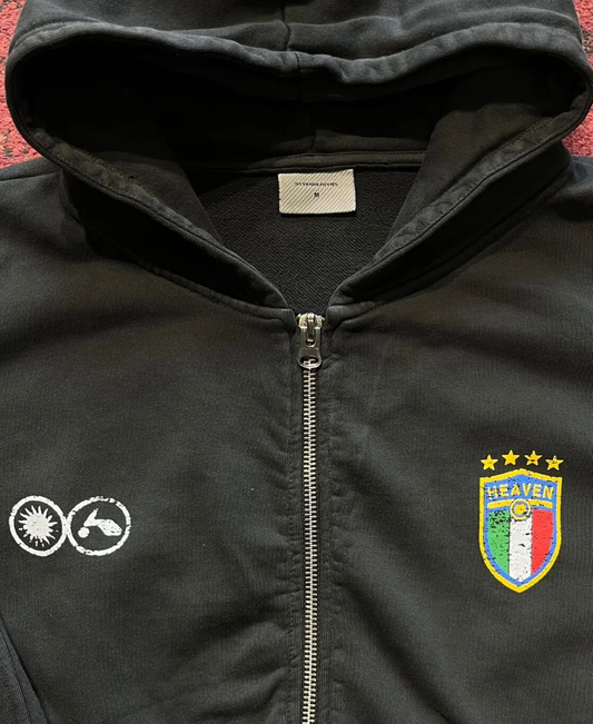 Heaven Italy Azure Zip-Up Hoodie