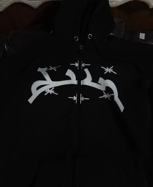 Gothic Arc Embroidered Hoodie
