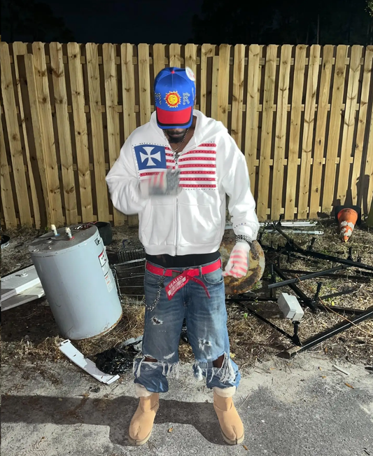 Trying My Best USA Zip-Up Hoodie