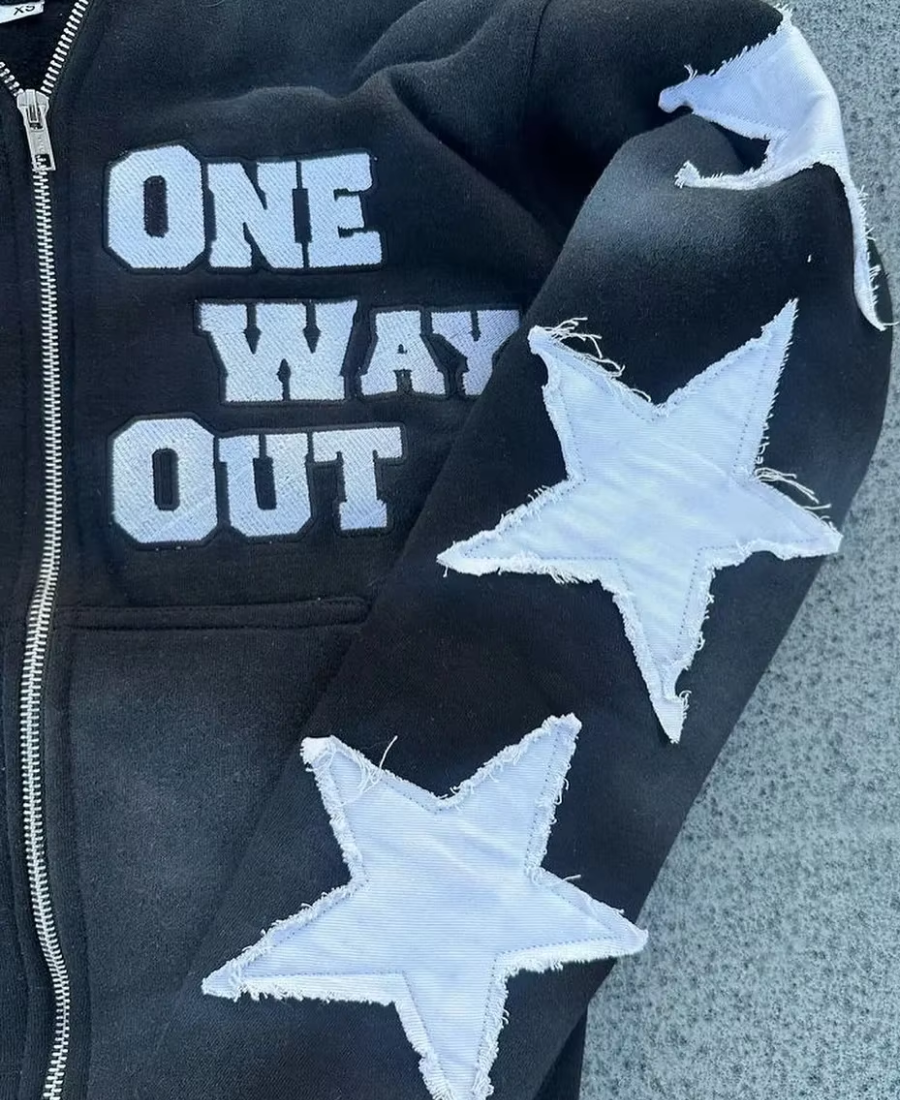 One Way Out "777" Zip-Up Hoodie