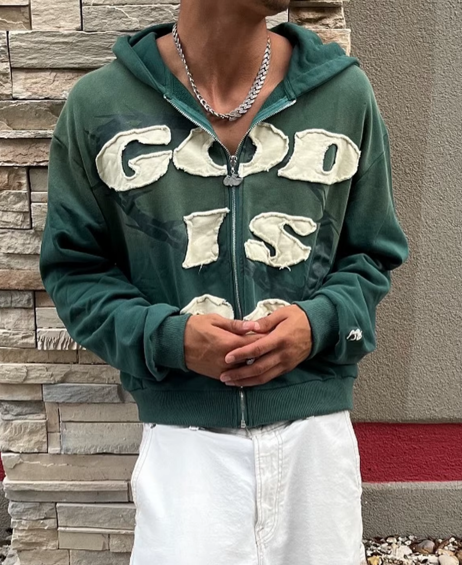 God Is Good Zip-Up Hoodie