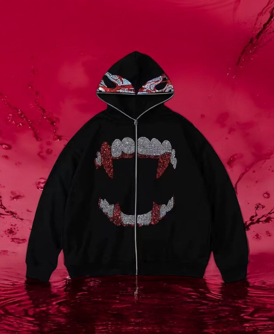 Bleeding Grillz Zip-Up Hoodie
