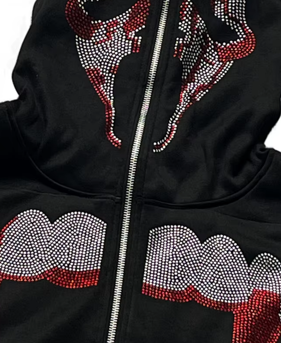 Bleeding Grillz Zip-Up Hoodie