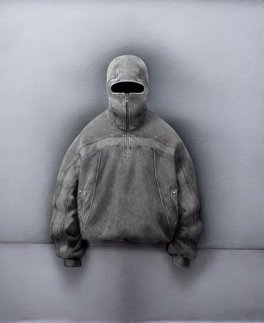 Balaclava Acid Zip-Up Hoodie