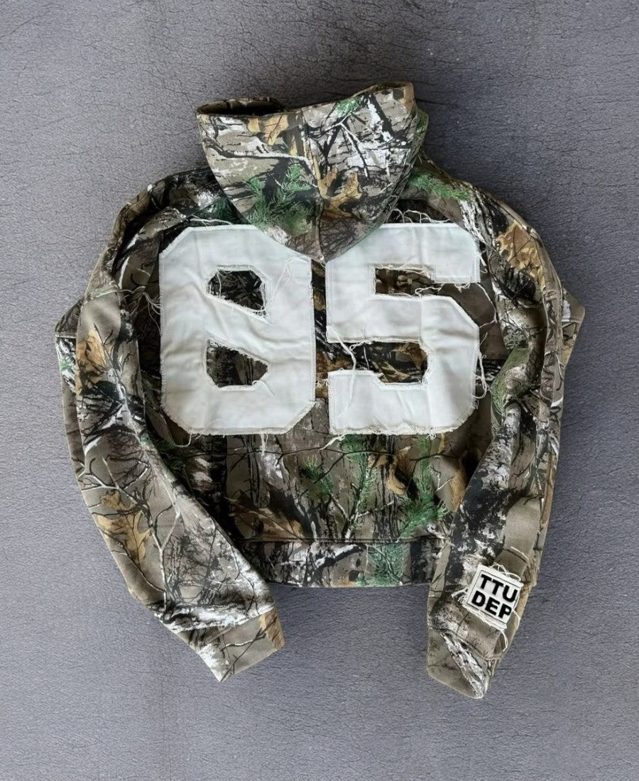 TTUPO Camouflage Zip-Up Hoodie