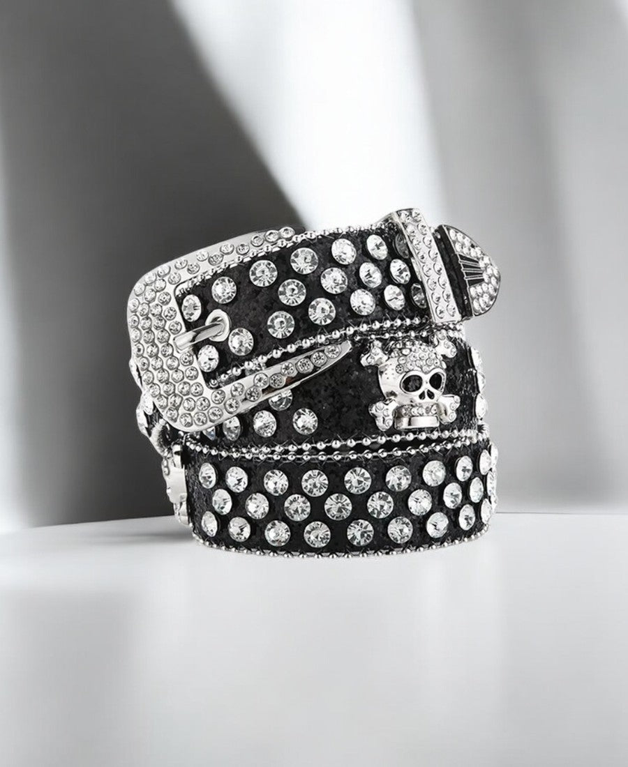 Skull Rhinestone Kemer