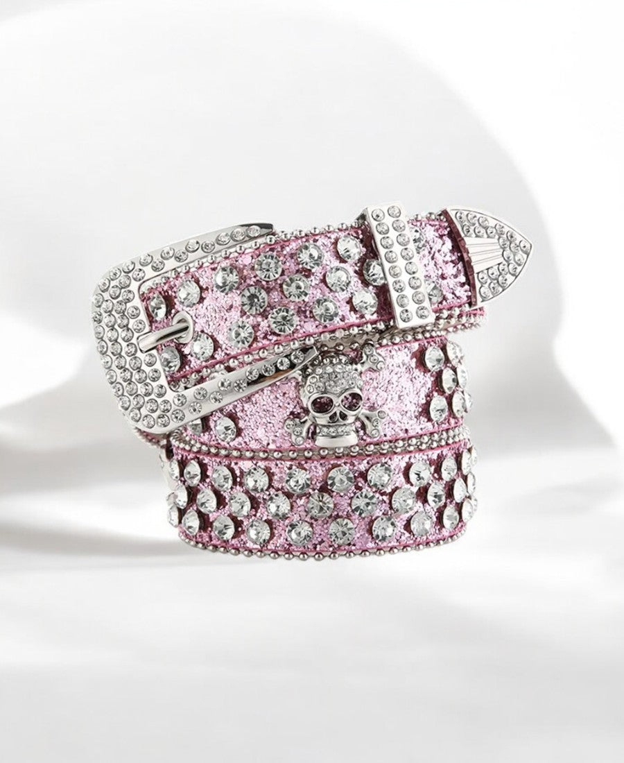 Skull Rhinestone Kemer
