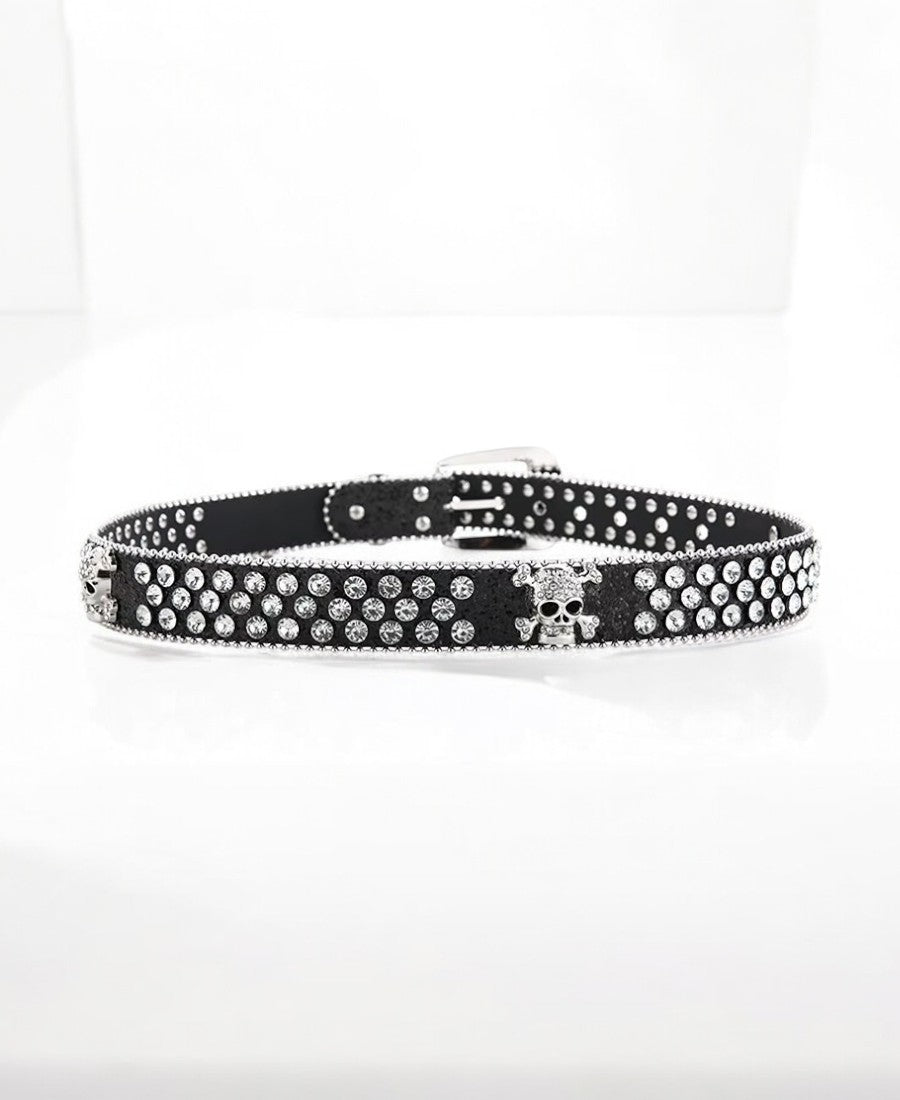 Skull Rhinestone Kemer