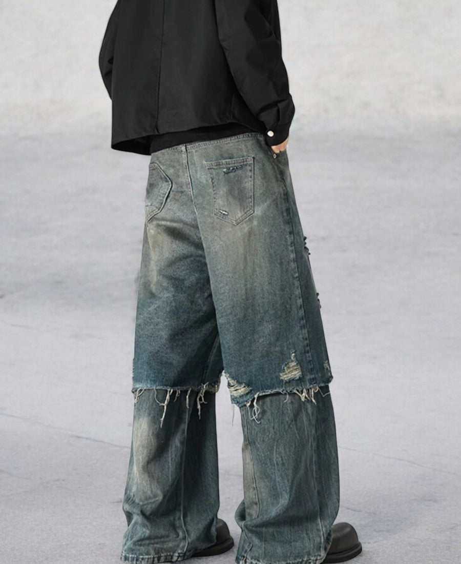Deeptown Ripped Baggy Pants