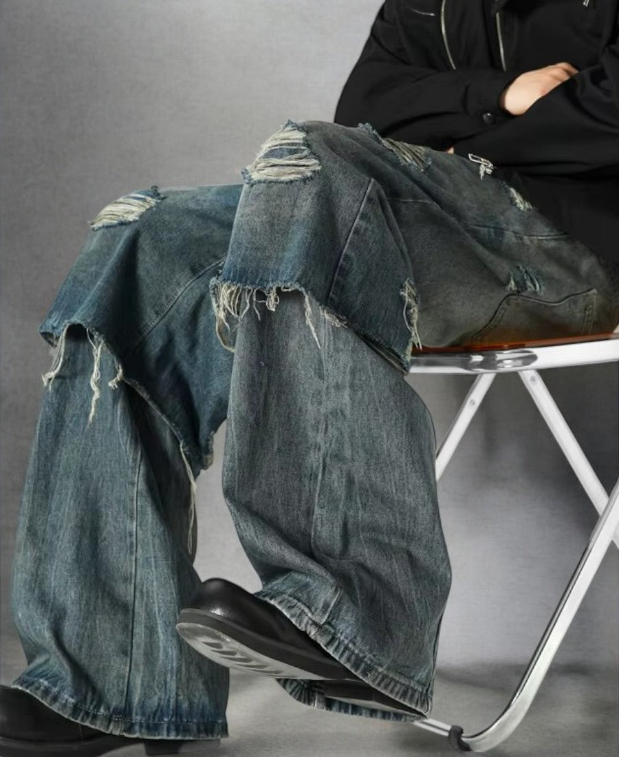 Deeptown Ripped Baggy Pants