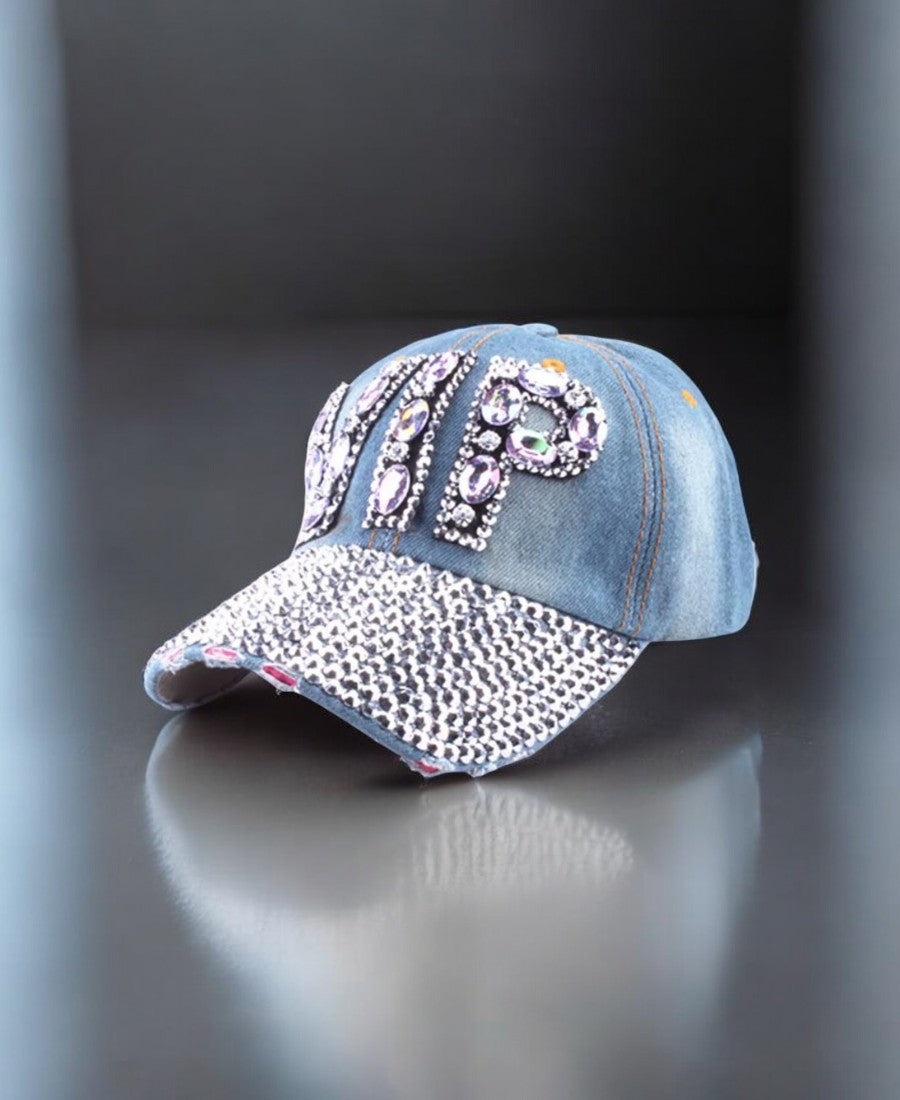 V.I.P Rhinestone Şapka