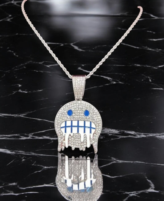 Iced Out Coldface Thin Chain