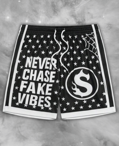 Never Chase Fake Vibes Şort