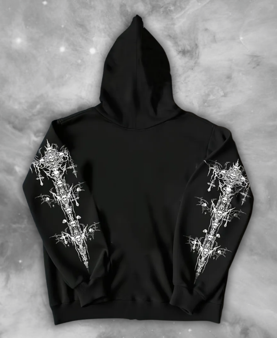 Exortica Cross Zip-Up Hoodie