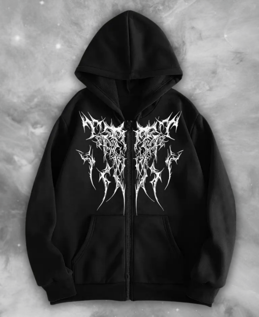Creption Sharp Zip-Up Hoodie