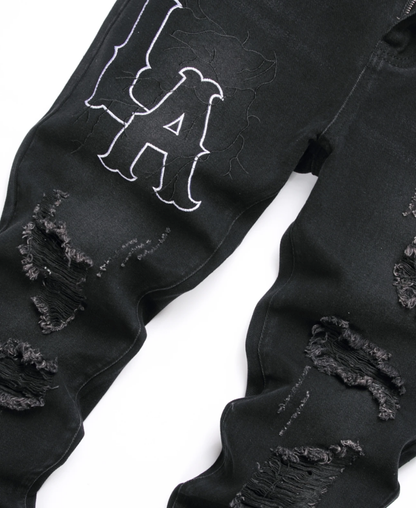 LA Ripped Palm Pants