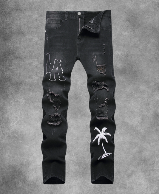 LA Ripped Palm Pants