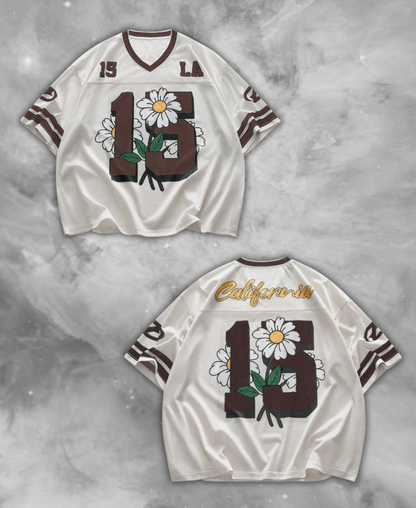 California 15 Flowers Jersey Tee