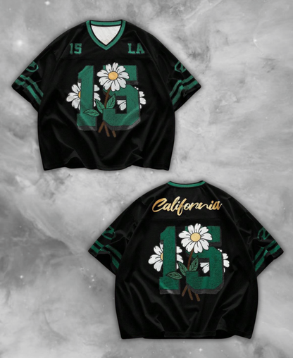 California 15 Flowers Jersey Tee