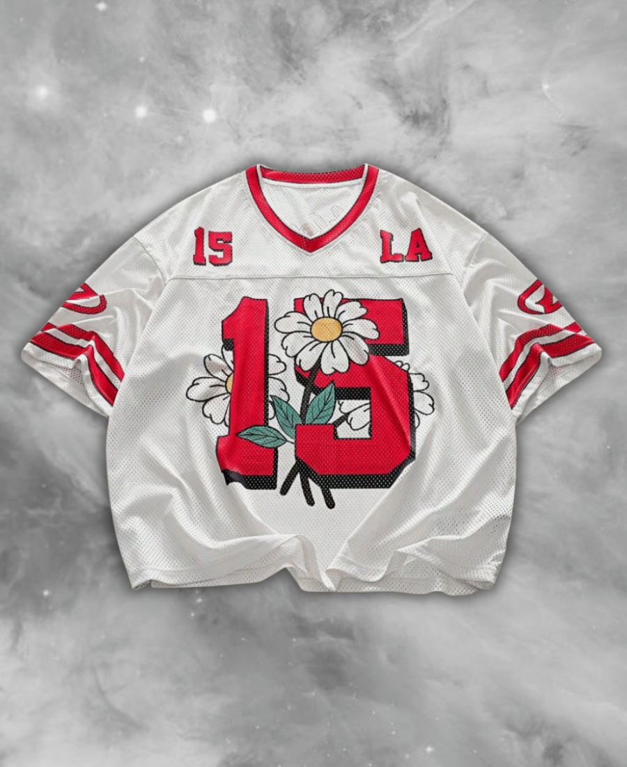 California 15 Flowers Jersey Tee