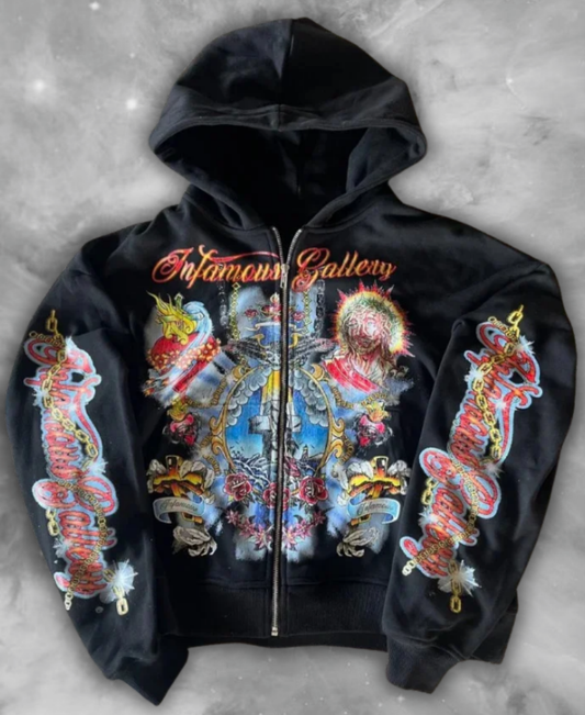 Art of Sin Zip-Up Hoodie