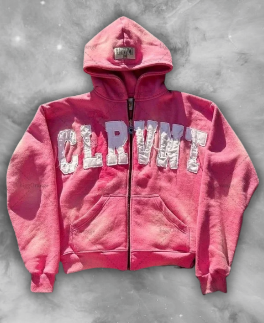 "CLRVNT" Zip-Up Hoodie