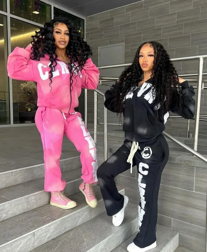 "CLRVNT" Zip-Up Hoodie