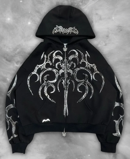 Tribal Venom Zip-Up Hoodie