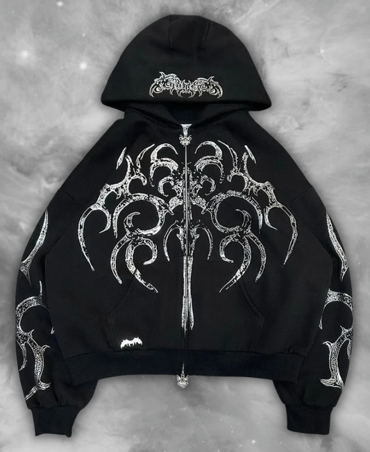 Tribal Venom Zip-Up Hoodie