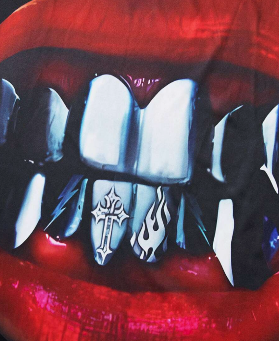 Grillz To Cross Tee