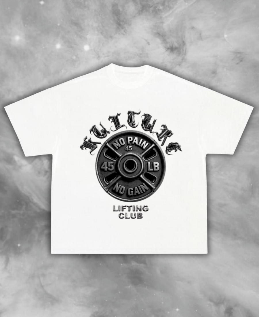 No Pain Culture White Tee