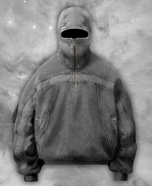 Balaclava Acid Zip-Up Hoodie