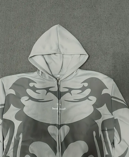 Tribal Depth Zip-Up Hoodie