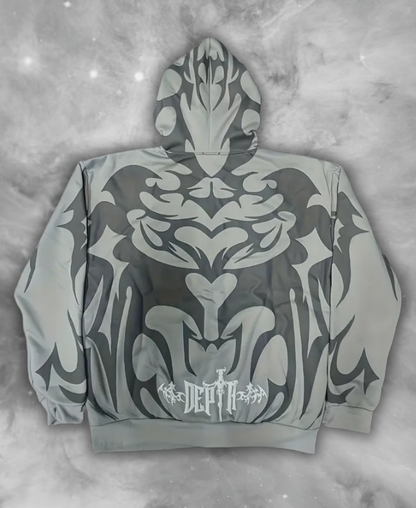 Tribal Depth Zip-Up Hoodie